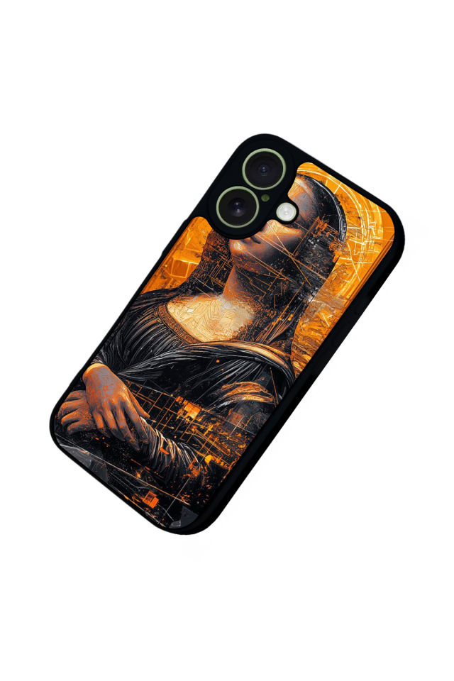 iPhone 17 Uyumlu Monalisa Tasarımlı Glossy Premium Kılıf
