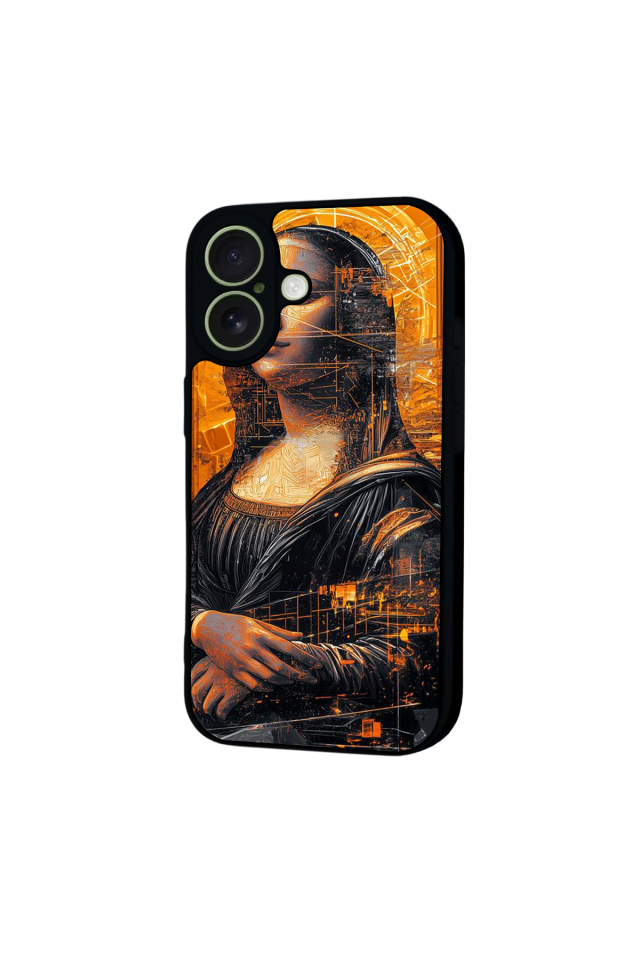 iPhone 17 Uyumlu Monalisa Tasarımlı Glossy Premium Kılıf