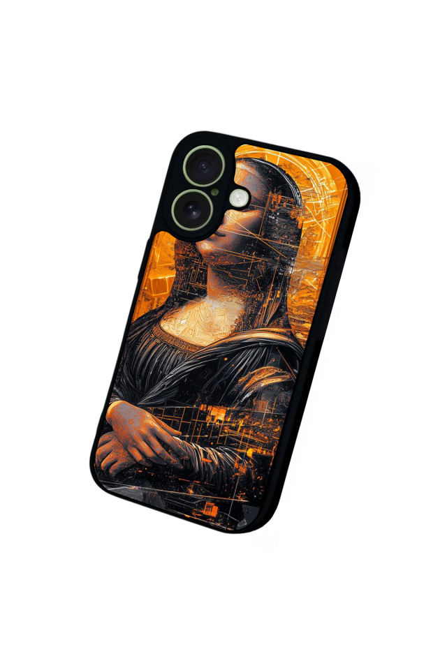 iPhone 17 Uyumlu Monalisa Tasarımlı Glossy Premium Kılıf