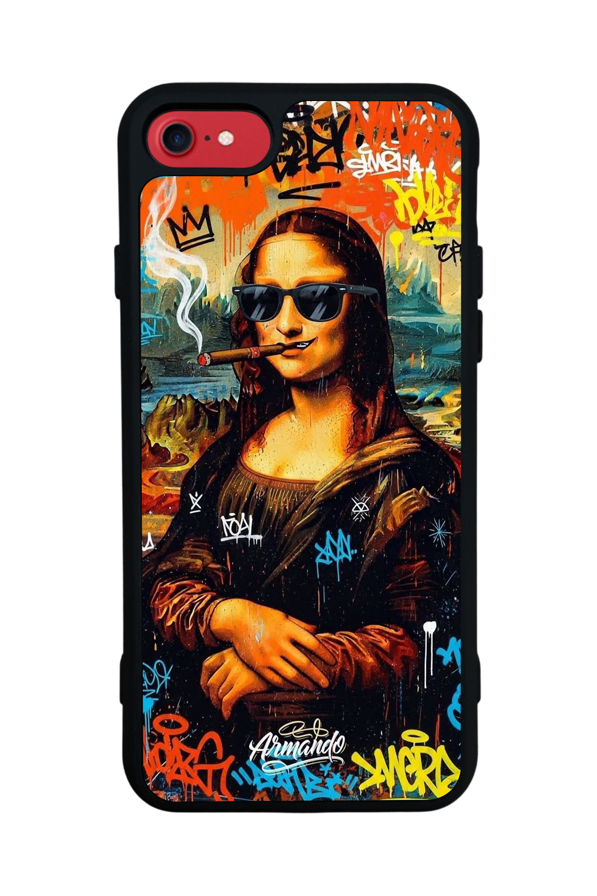 iPhone 7 Uyumlu Monalisa Tasarımlı Glossy Premium Kılıf