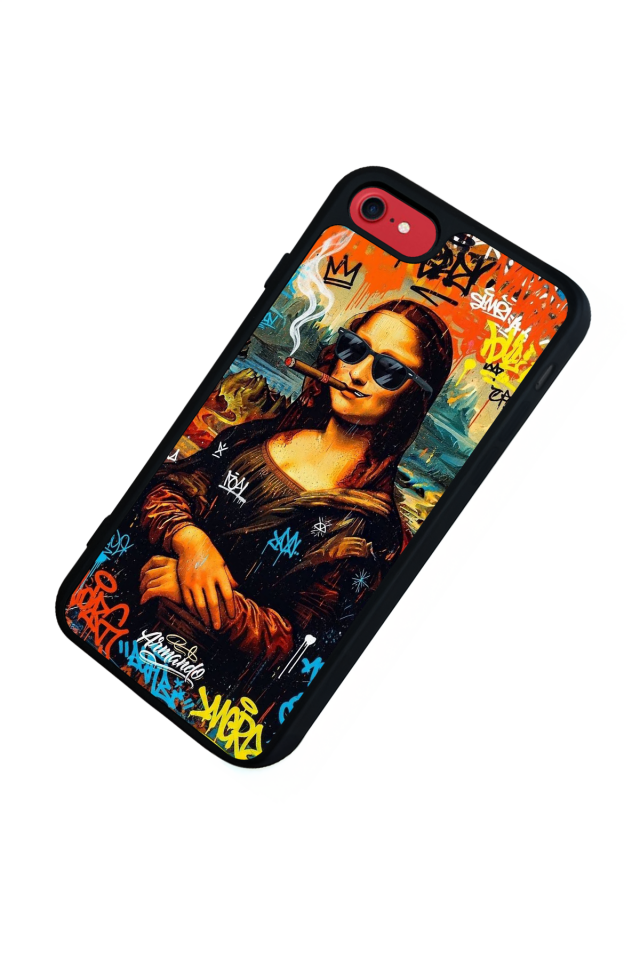 iPhone 7 Uyumlu Monalisa Tasarımlı Glossy Premium Kılıf
