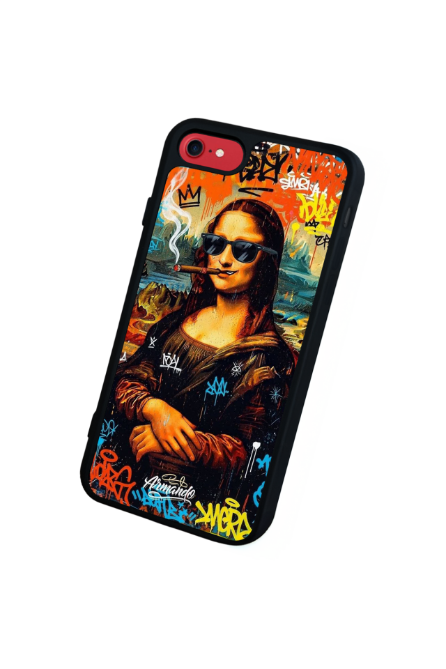 iPhone 7 Uyumlu Monalisa Tasarımlı Glossy Premium Kılıf