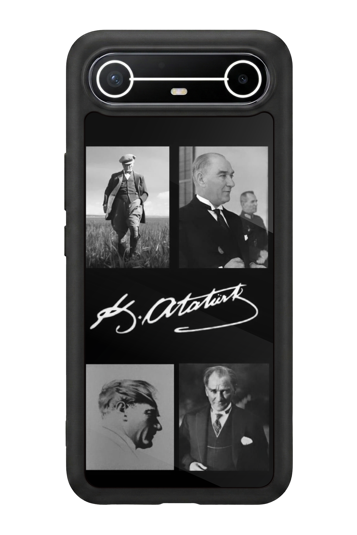 Tecno Spark Slim 5G Uyumlu Mustafa Kemal Ataturk Tasarımlı Glossy Premium Kılıf