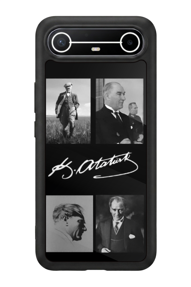 Tecno Spark Slim 5G Uyumlu Mustafa Kemal Ataturk Tasarımlı Glossy Premium Kılıf