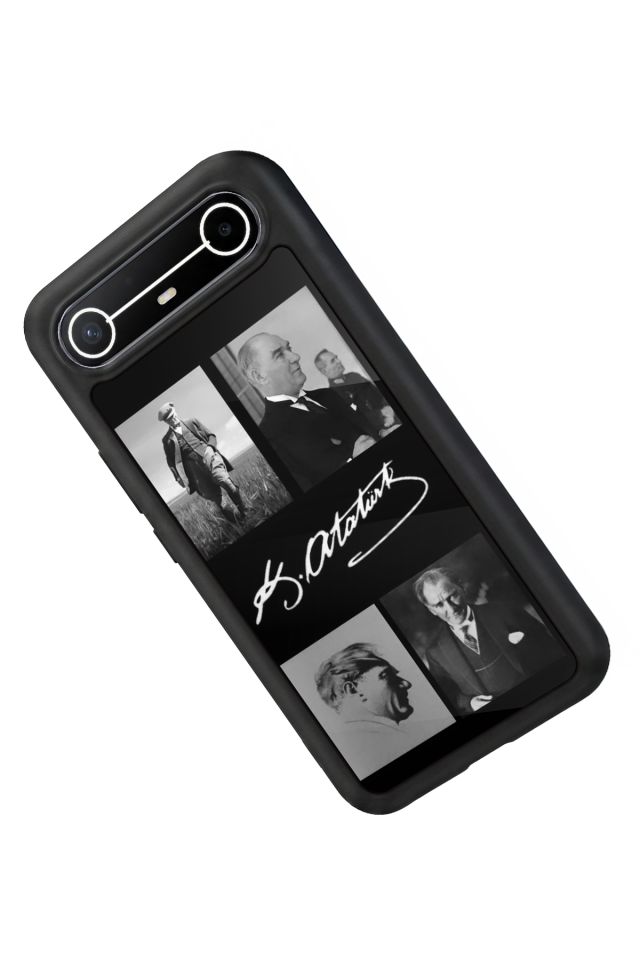 Tecno Spark Slim 5G Uyumlu Mustafa Kemal Ataturk Tasarımlı Glossy Premium Kılıf