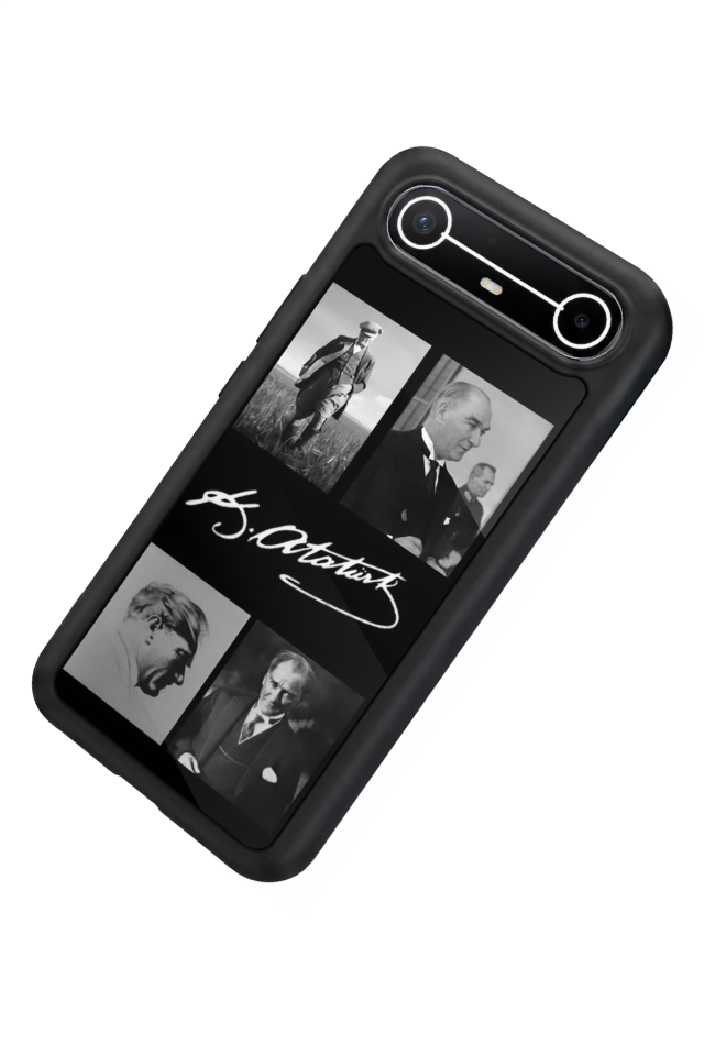 Tecno Spark Slim 5G Uyumlu Mustafa Kemal Ataturk Tasarımlı Glossy Premium Kılıf