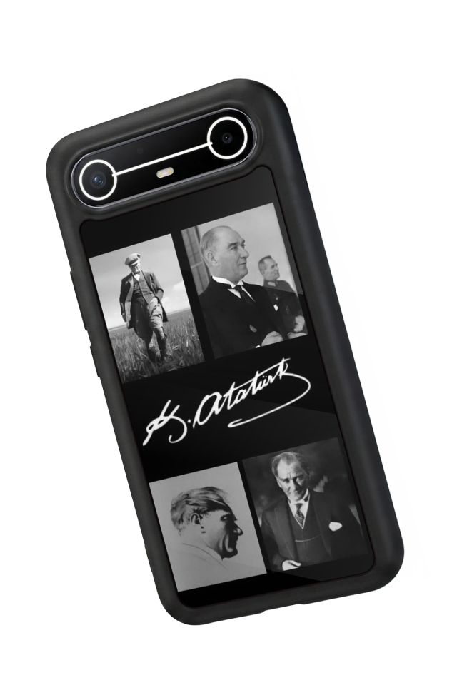 Tecno Spark Slim 5G Uyumlu Mustafa Kemal Ataturk Tasarımlı Glossy Premium Kılıf