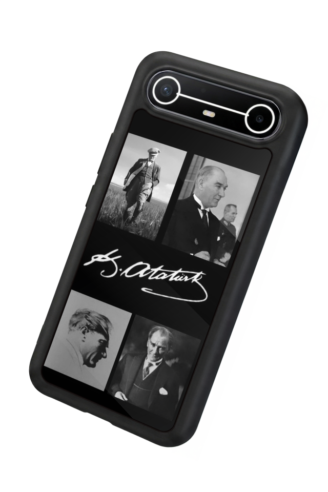 Tecno Spark Slim 5G Uyumlu Mustafa Kemal Ataturk Tasarımlı Glossy Premium Kılıf