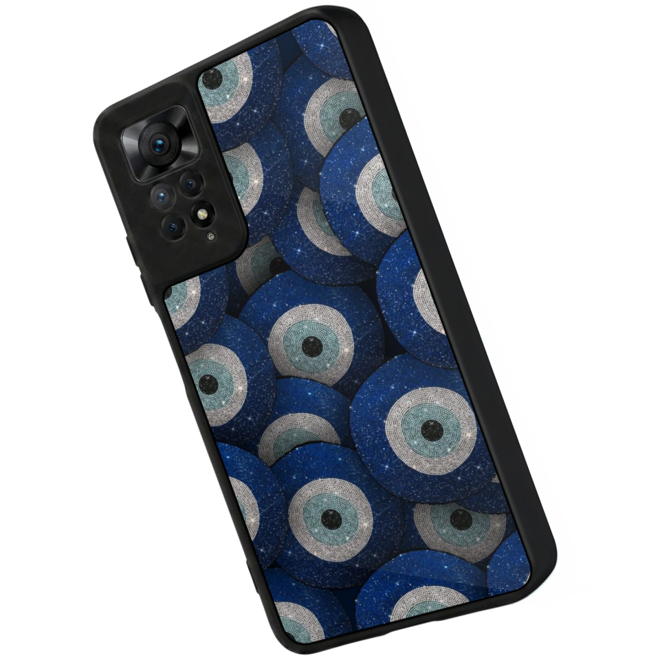 Xiaomi Redmi Note 11 Pro Uyumlu Nazar Tasarımlı Glossy Premium Kılıf
