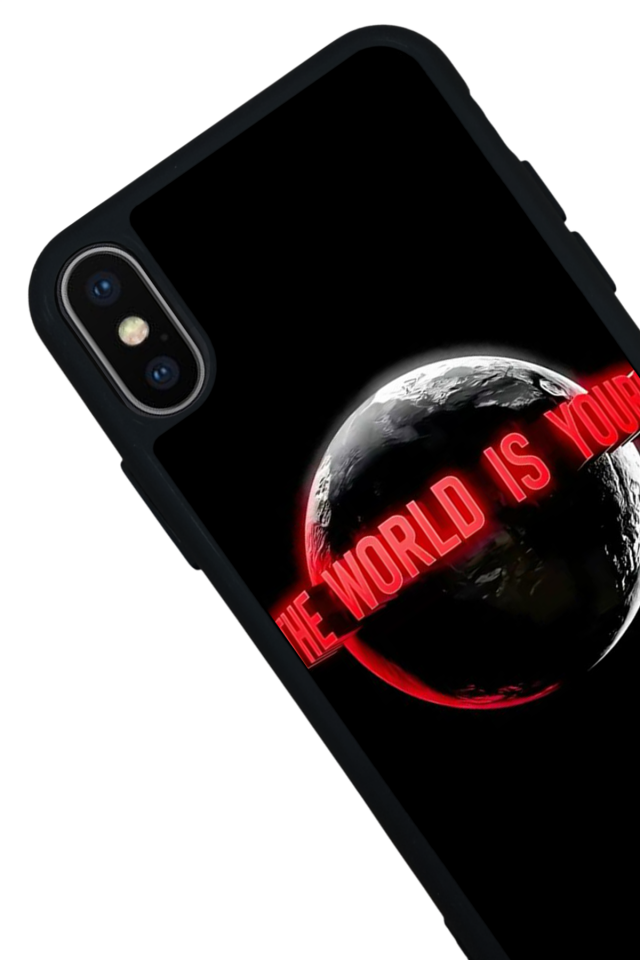 iPhone XS Max Uyumlu Scarface Tasarımlı Glossy Premium Kılıf