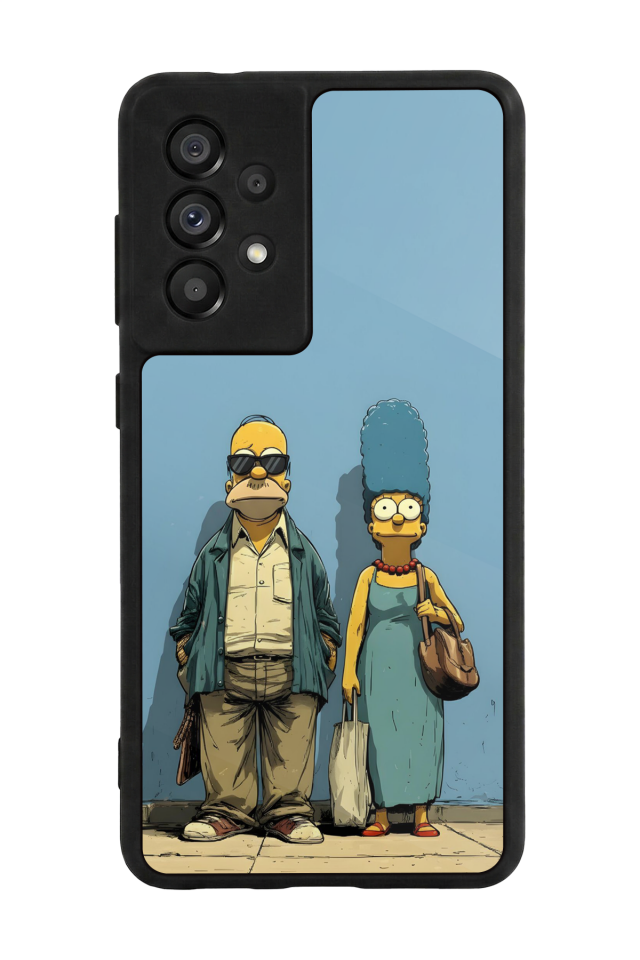 Samsung Galaxy A73 Uyumlu The Simpsons Tasarımlı Glossy Premium Kılıf
