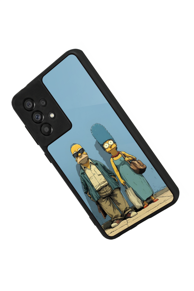 Samsung Galaxy A73 Uyumlu The Simpsons Tasarımlı Glossy Premium Kılıf