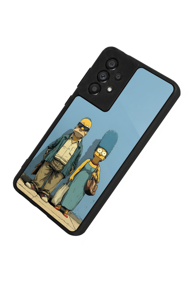 Samsung Galaxy A73 Uyumlu The Simpsons Tasarımlı Glossy Premium Kılıf