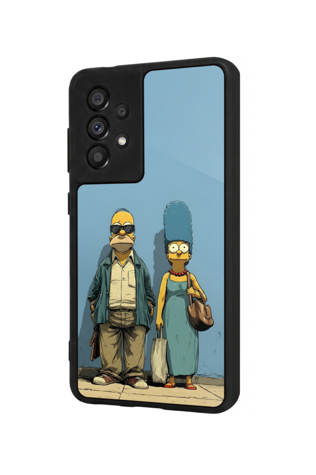 Samsung Galaxy A73 Uyumlu The Simpsons Tasarımlı Glossy Premium Kılıf