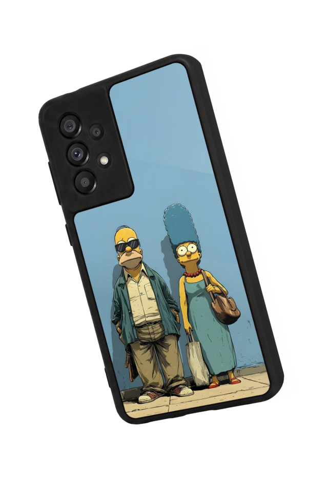 Samsung Galaxy A73 Uyumlu The Simpsons Tasarımlı Glossy Premium Kılıf