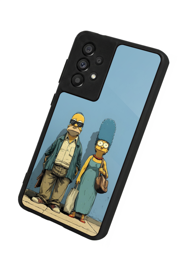 Samsung Galaxy A73 Uyumlu The Simpsons Tasarımlı Glossy Premium Kılıf