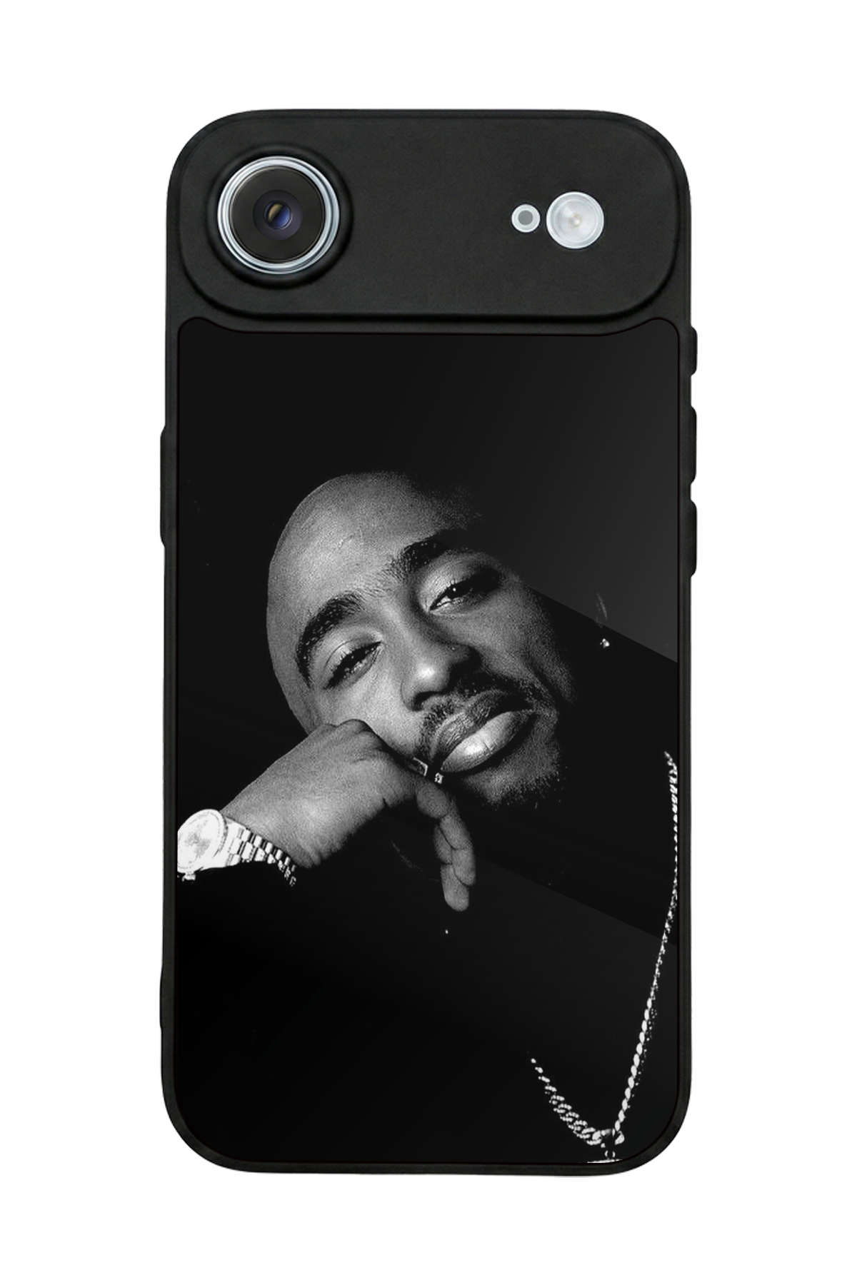 iPhone 17 Air Uyumlu Tupac Tasarımlı Glossy Premium Kılıf