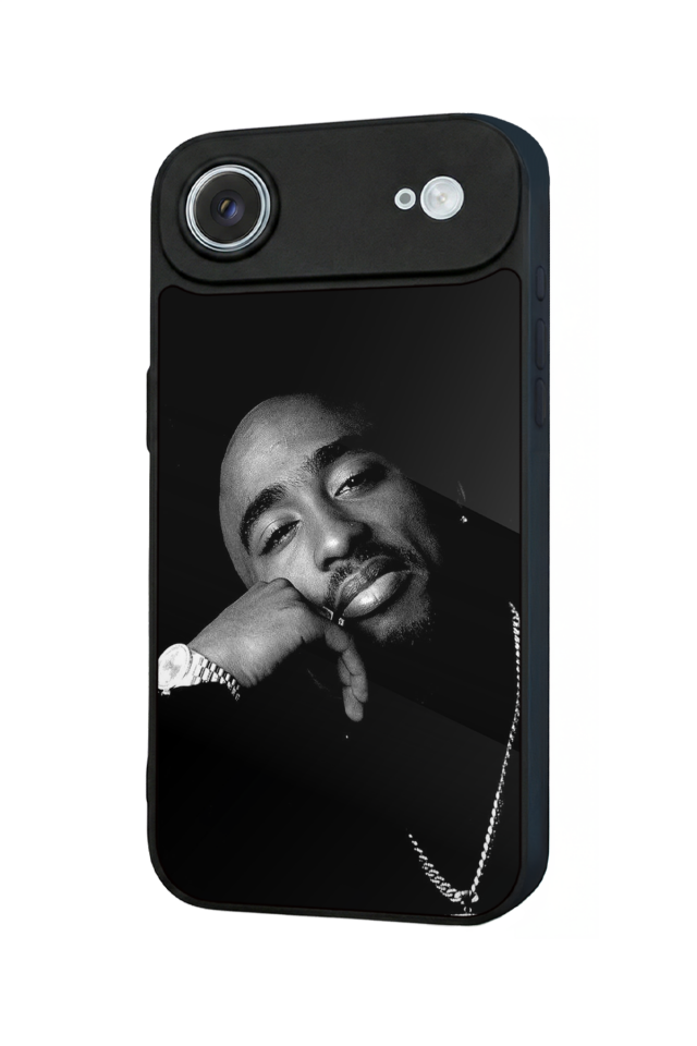 iPhone 17 Air Uyumlu Tupac Tasarımlı Glossy Premium Kılıf