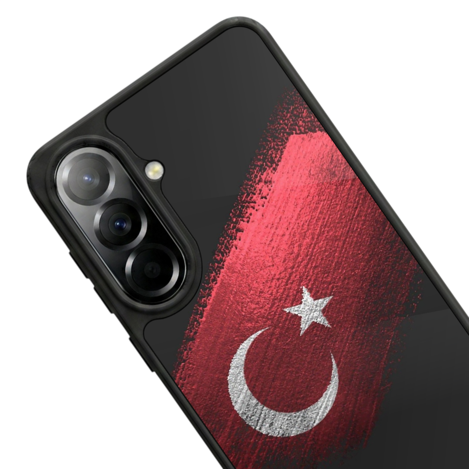 Samsung Galaxy A37 Uyumlu Türk Bayragi Tasarımlı Glossy Premium Kılıf