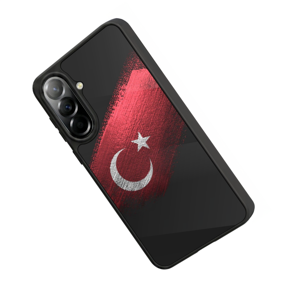 Samsung Galaxy A37 Uyumlu Türk Bayragi Tasarımlı Glossy Premium Kılıf