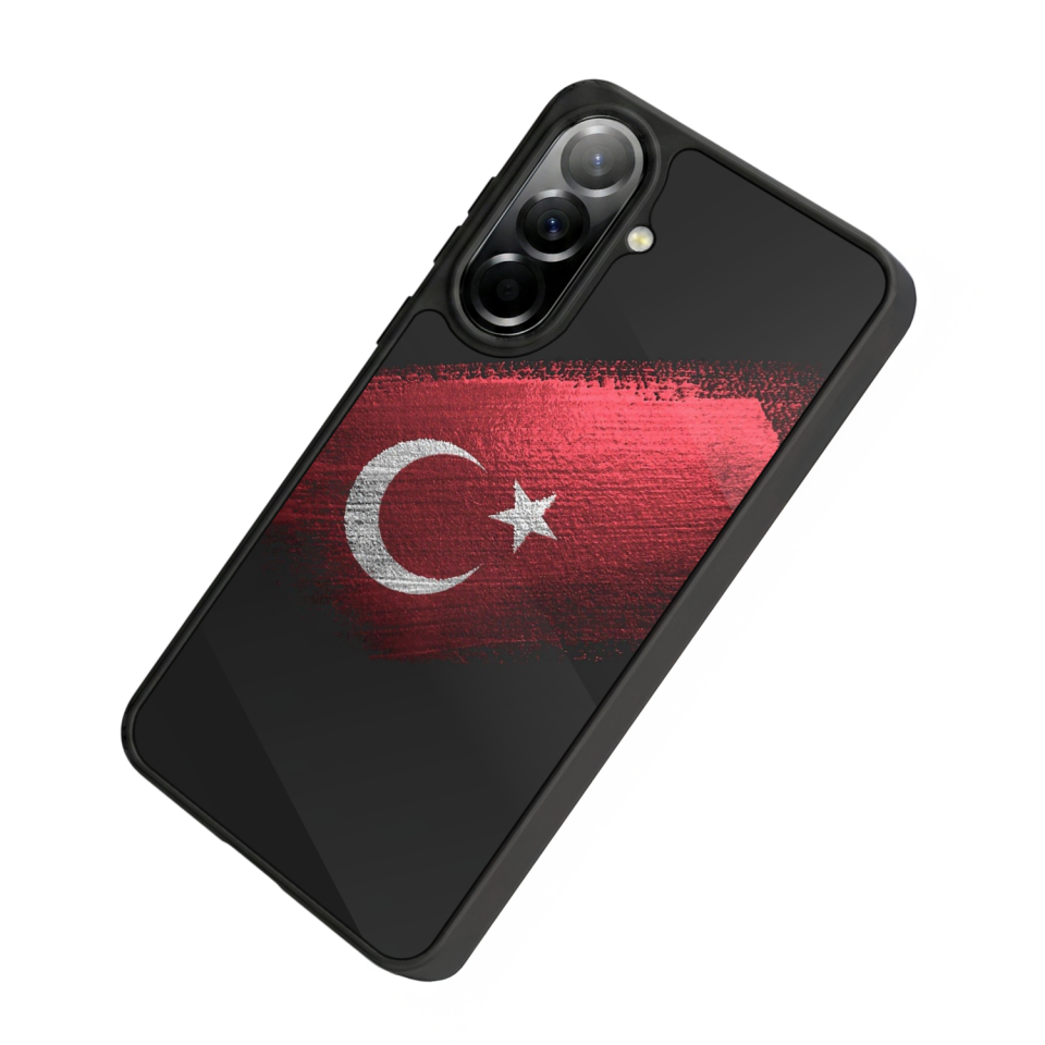 Samsung Galaxy A37 Uyumlu Türk Bayragi Tasarımlı Glossy Premium Kılıf