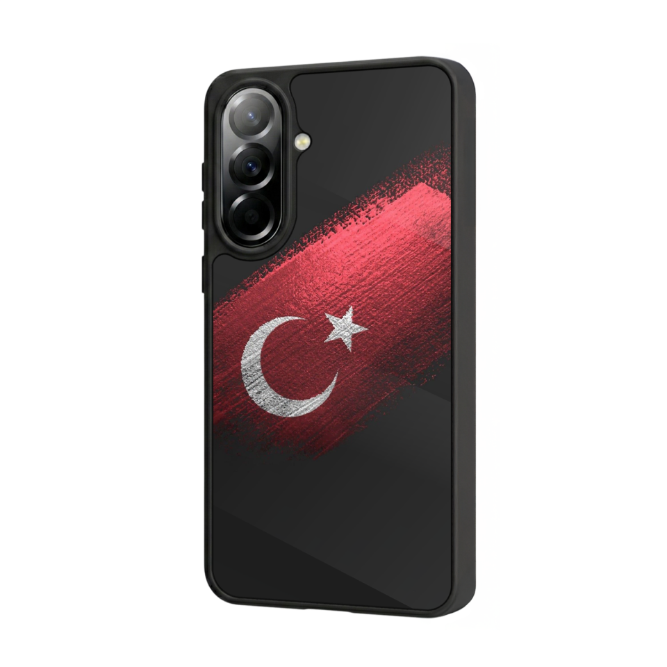 Samsung Galaxy A37 Uyumlu Türk Bayragi Tasarımlı Glossy Premium Kılıf