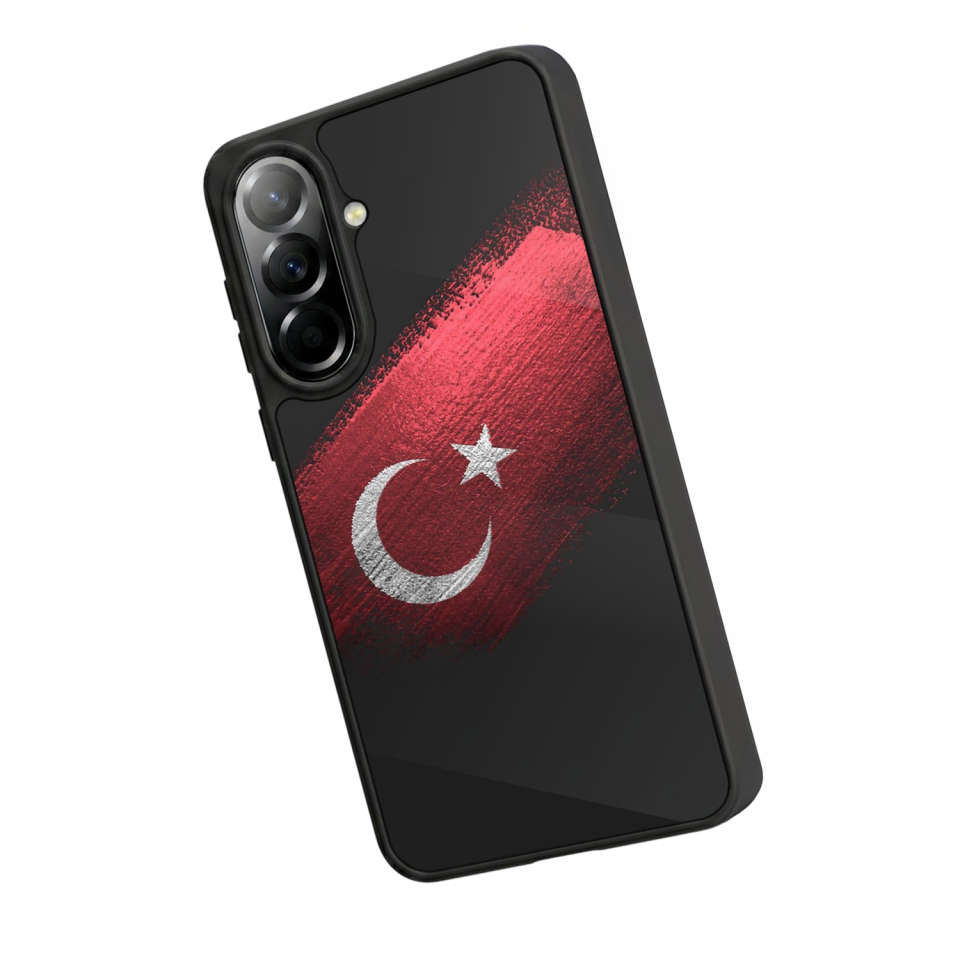 Samsung Galaxy A37 Uyumlu Türk Bayragi Tasarımlı Glossy Premium Kılıf