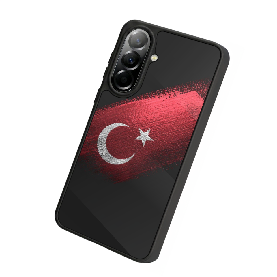Samsung Galaxy A37 Uyumlu Türk Bayragi Tasarımlı Glossy Premium Kılıf