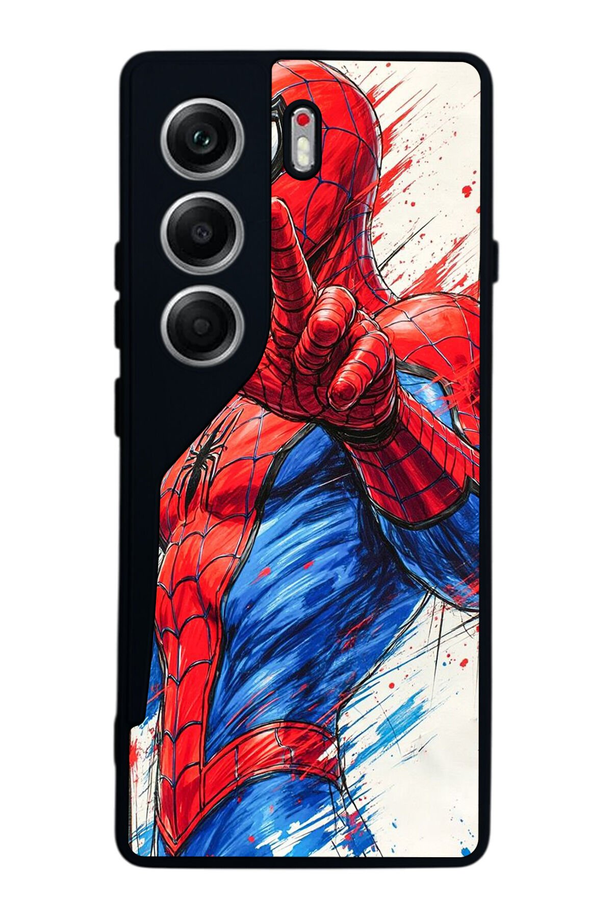 Tecno Camon 40 Uyumlu Spider Man ( Örümcek Adam ) Tasarımlı Glossy Premium Kılıf
