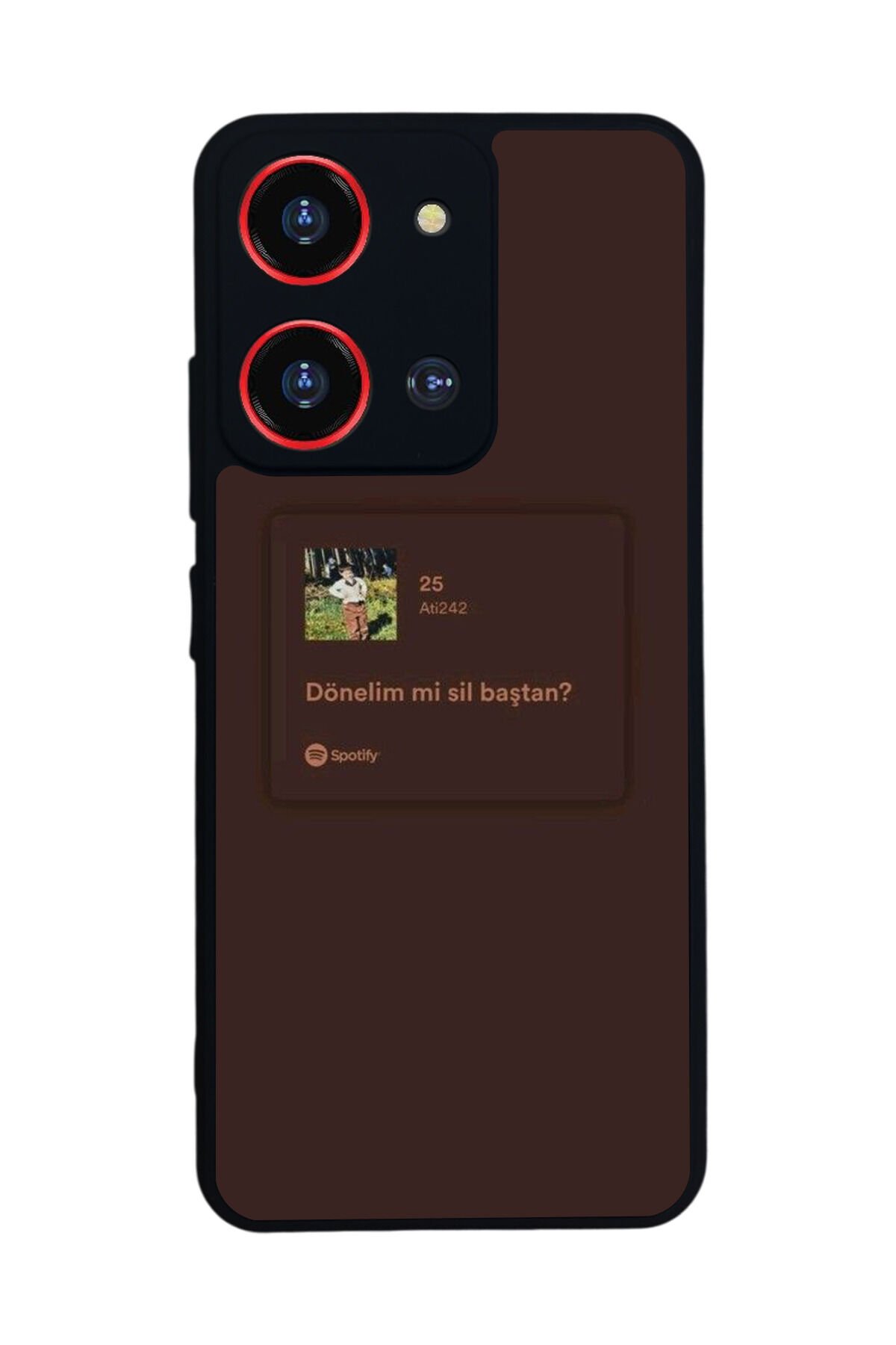 Reeder S19 Max Pro S ZOOM Uyumlu Sarki Sozleri Tasarımlı Glossy Premium Kılıf