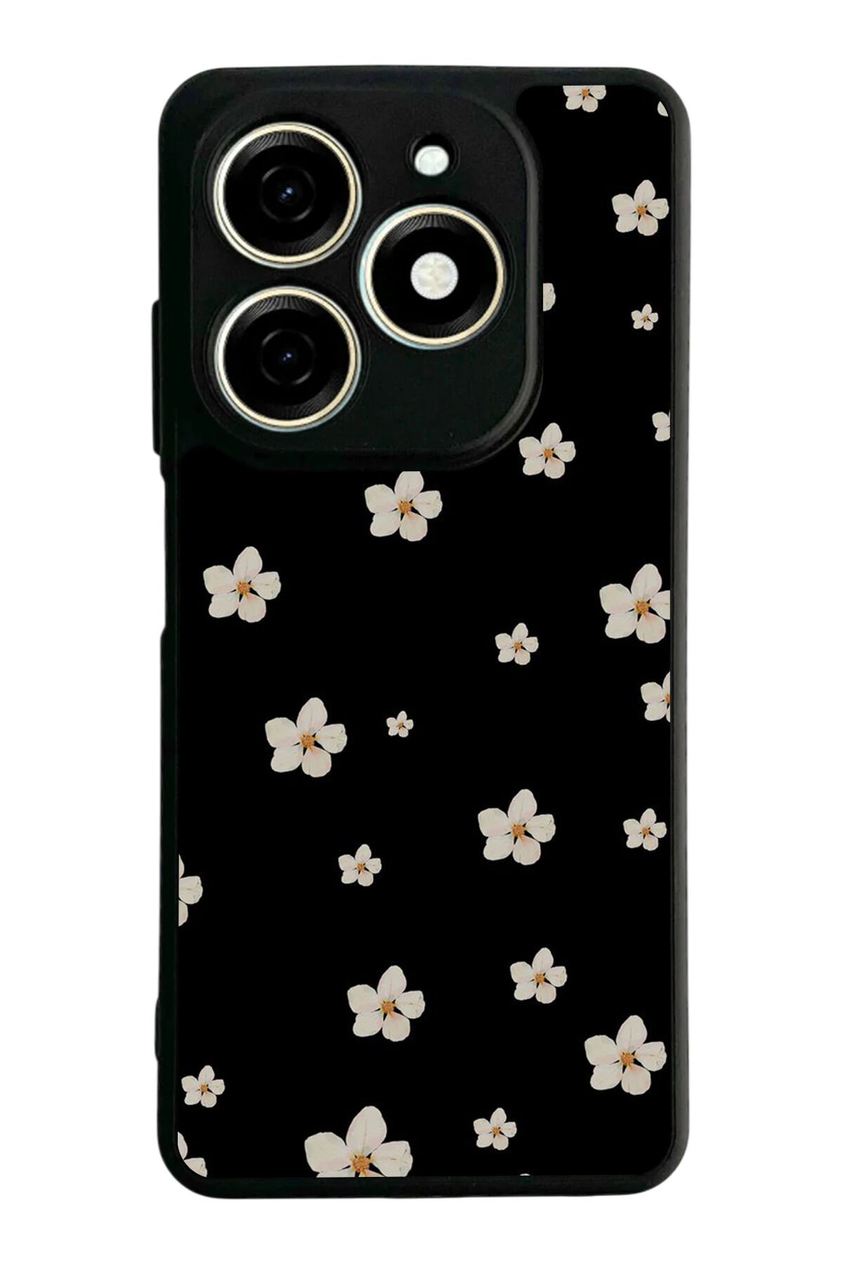 Infınıx Smart 8 Pro Uyumlu Cicek Tasarımlı Glossy Premium Kılıf