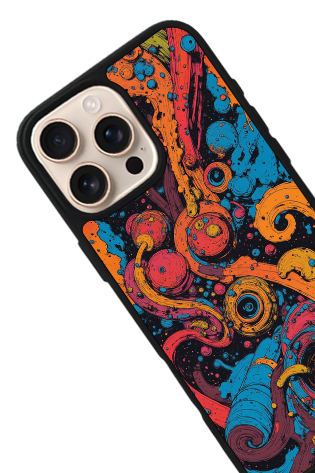 iPhone 16 Pro Max Uyumlu Abstract Tasarımlı Glossy Premium Kılıf