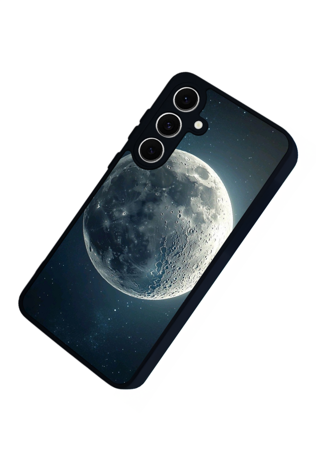 Samsung Galaxy S24 FE Uyumlu Ay Tasarımlı Glossy Premium Kılıf