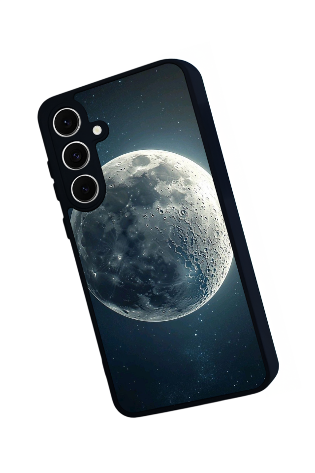 Samsung Galaxy S24 FE Uyumlu Ay Tasarımlı Glossy Premium Kılıf