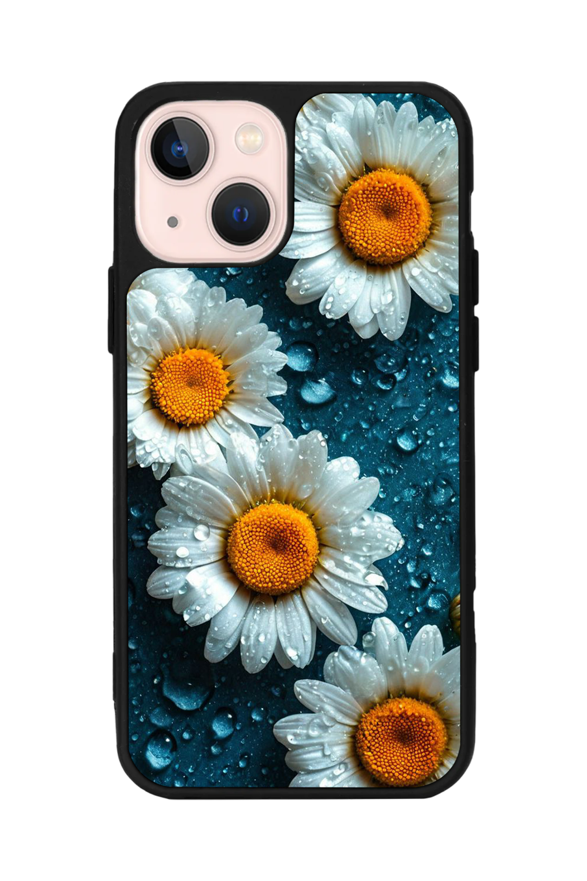 iPhone 15 Uyumlu Cicek Tasarımlı Glossy Premium Kılıf