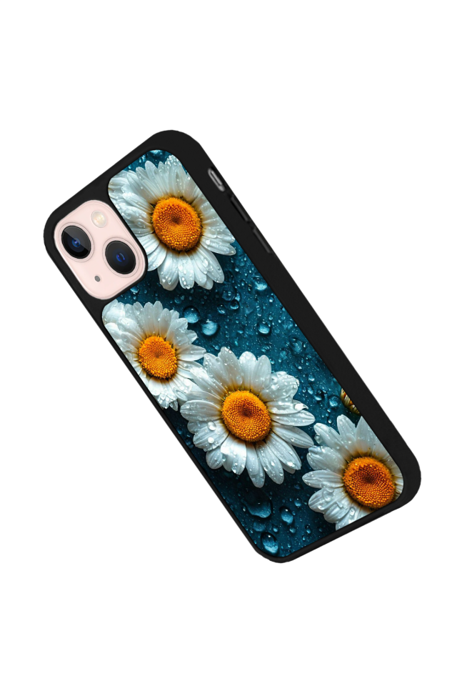 iPhone 15 Uyumlu Cicek Tasarımlı Glossy Premium Kılıf