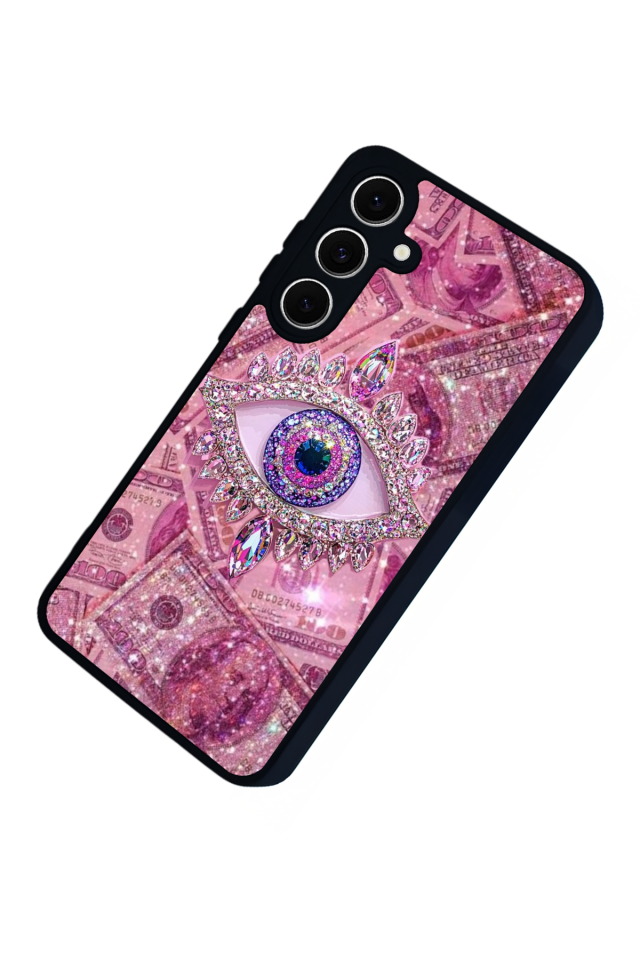 Samsung Galaxy S24 FE Uyumlu Göz Tasarımlı Glossy Premium Kılıf