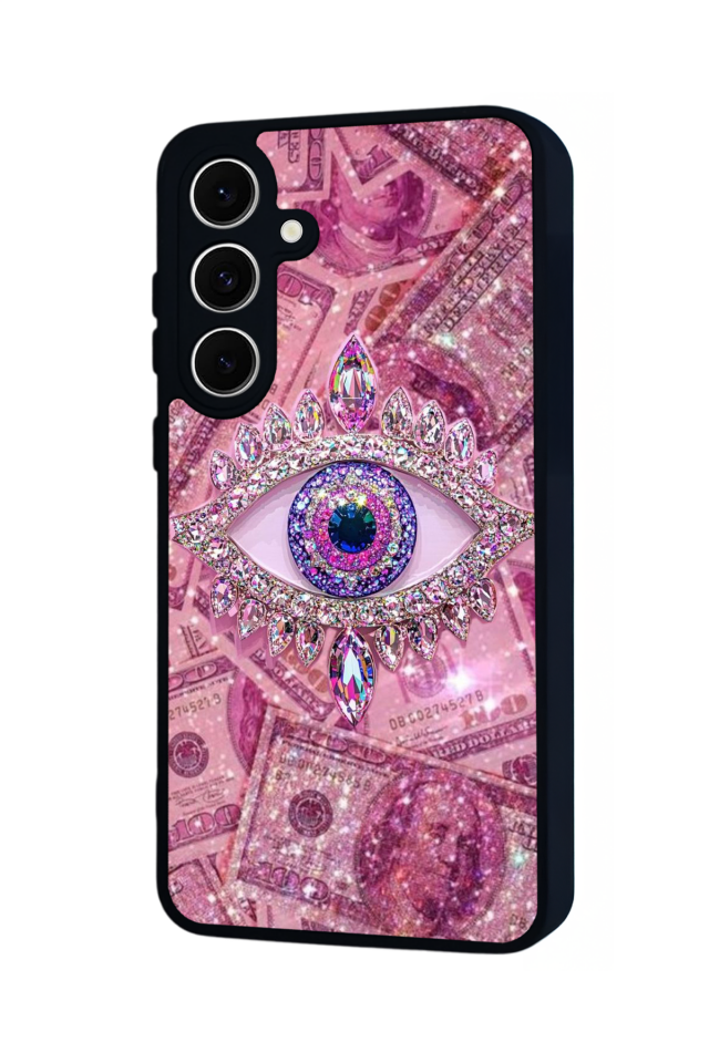 Samsung Galaxy S24 FE Uyumlu Göz Tasarımlı Glossy Premium Kılıf