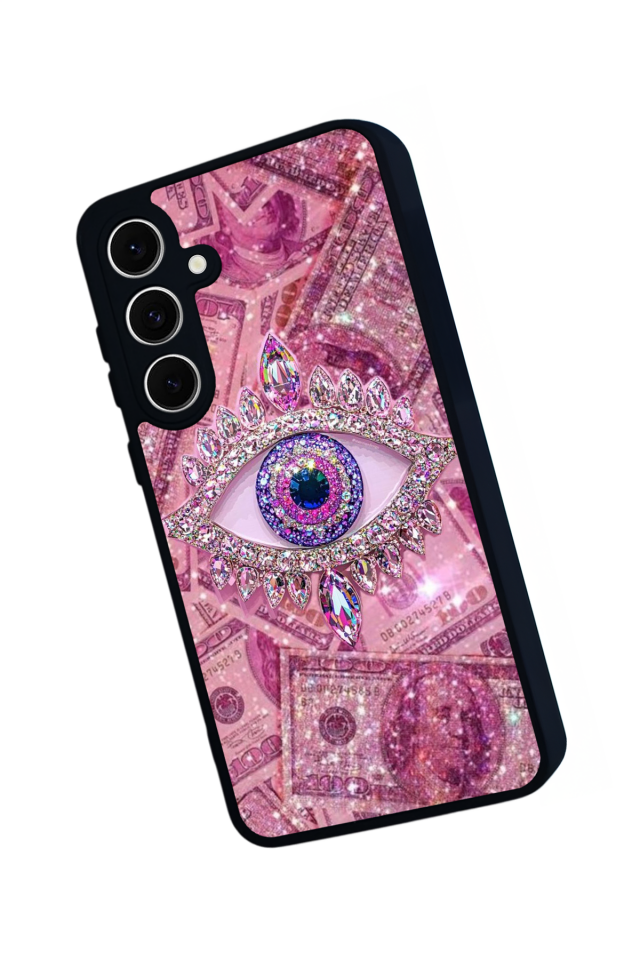 Samsung Galaxy S24 FE Uyumlu Göz Tasarımlı Glossy Premium Kılıf