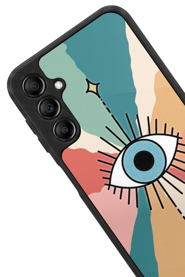 Samsung Galaxy A14 Uyumlu Göz Tasarımlı Glossy Premium Kılıf