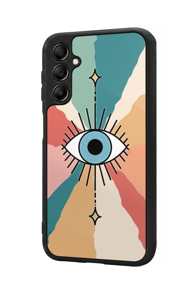 Samsung Galaxy A14 Uyumlu Göz Tasarımlı Glossy Premium Kılıf