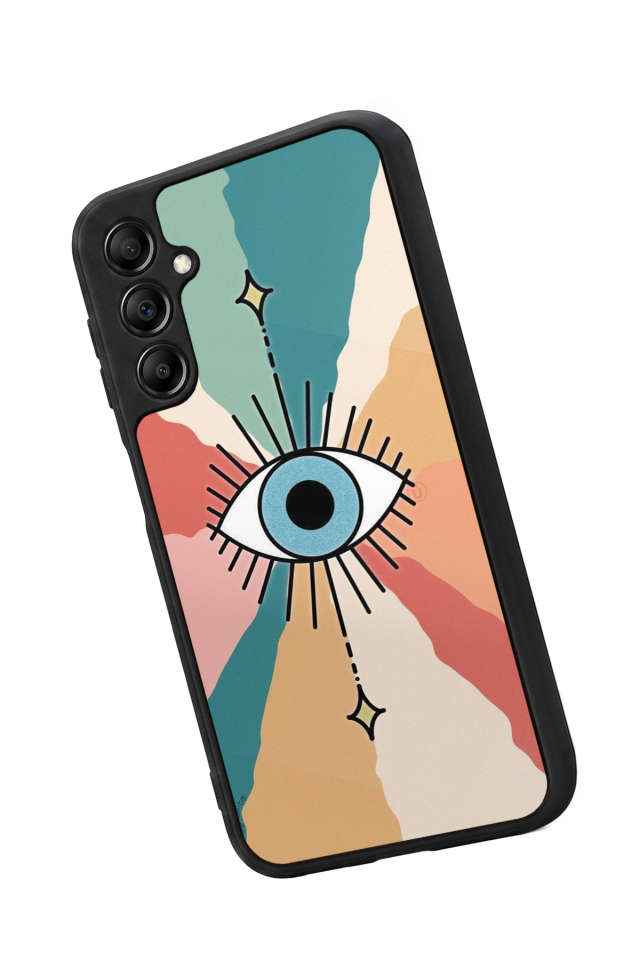 Samsung Galaxy A14 Uyumlu Göz Tasarımlı Glossy Premium Kılıf