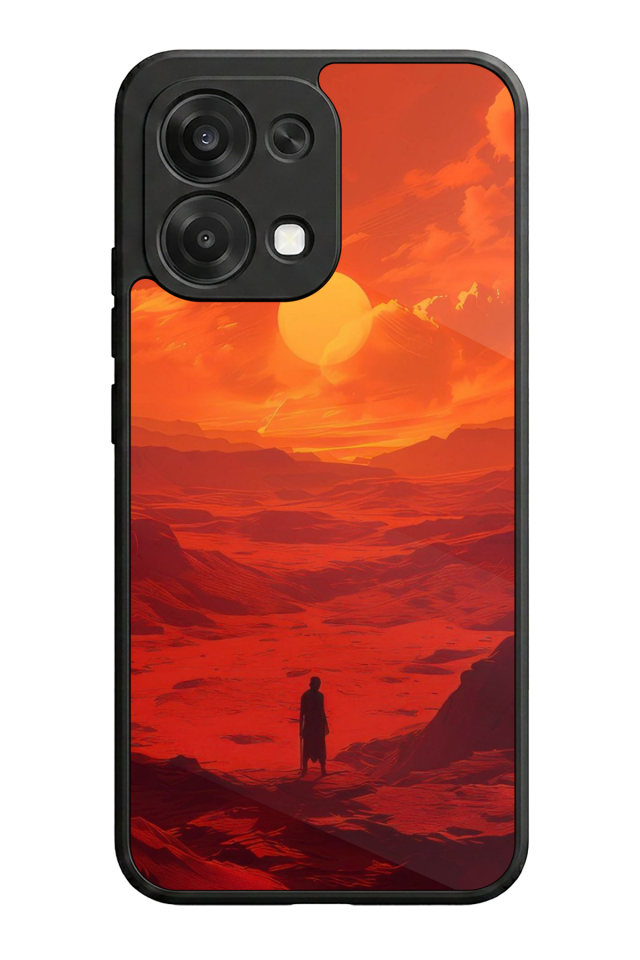 Oppo A6 Pro Uyumlu Güneş Tasarımlı Glossy Premium Kılıf