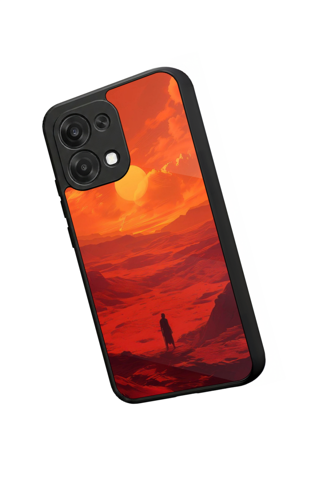 Oppo A6 Pro Uyumlu Güneş Tasarımlı Glossy Premium Kılıf