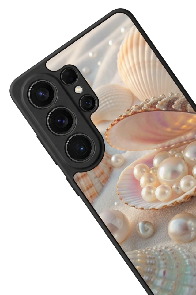 Samsung Galaxy S26 Ultra Uyumlu  İnci Tasarımlı Glossy Premium Kılıf