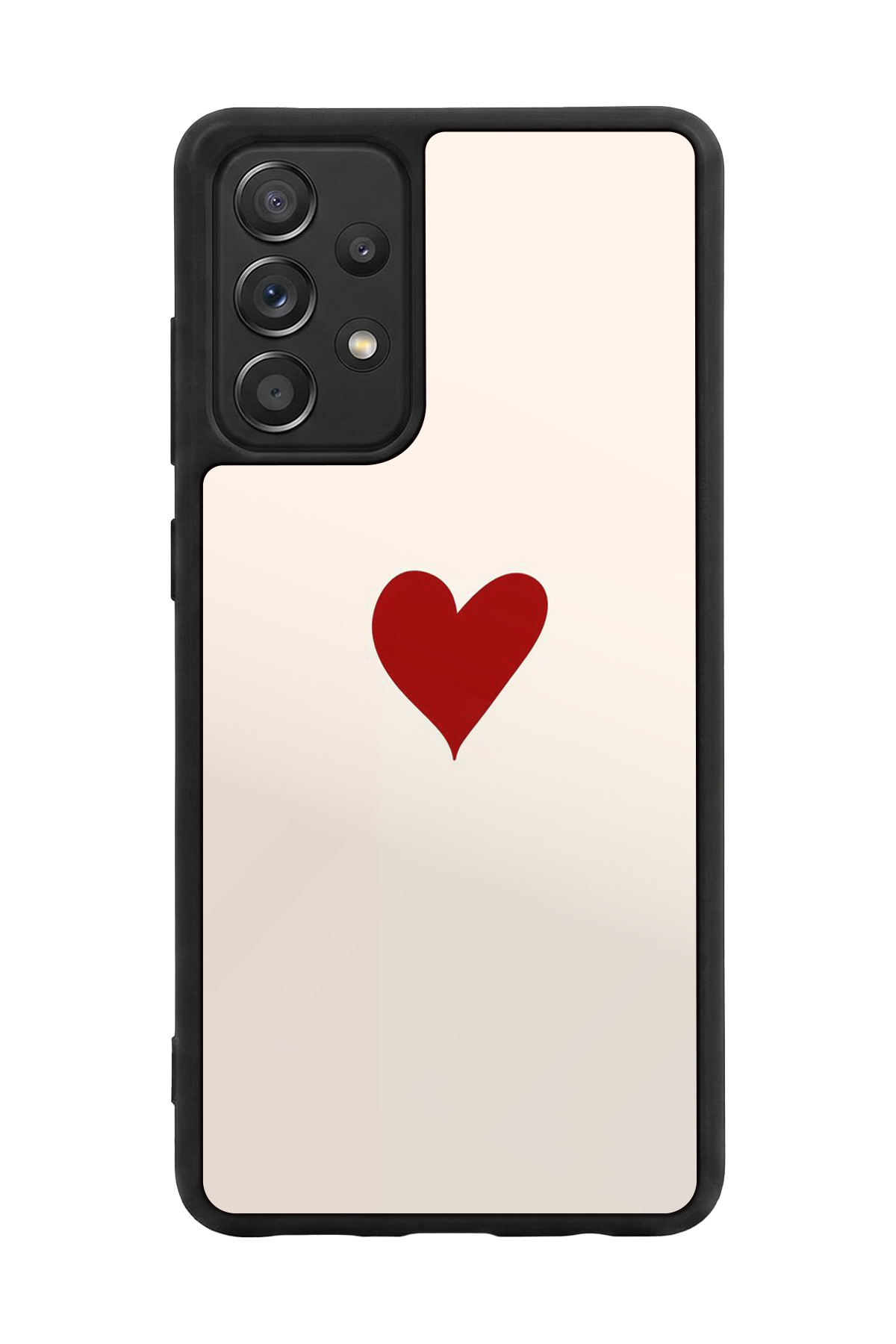 Samsung Galaxy A72 Uyumlu Kalp Love Tasarımlı Glossy Premium Kılıf