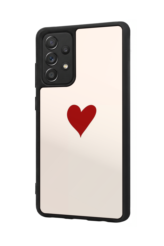 Samsung Galaxy A72 Uyumlu Kalp Love Tasarımlı Glossy Premium Kılıf
