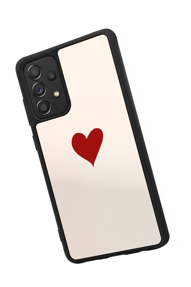 Samsung Galaxy A72 Uyumlu Kalp Love Tasarımlı Glossy Premium Kılıf
