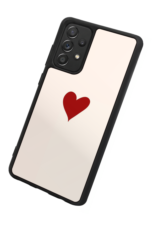 Samsung Galaxy A72 Uyumlu Kalp Love Tasarımlı Glossy Premium Kılıf