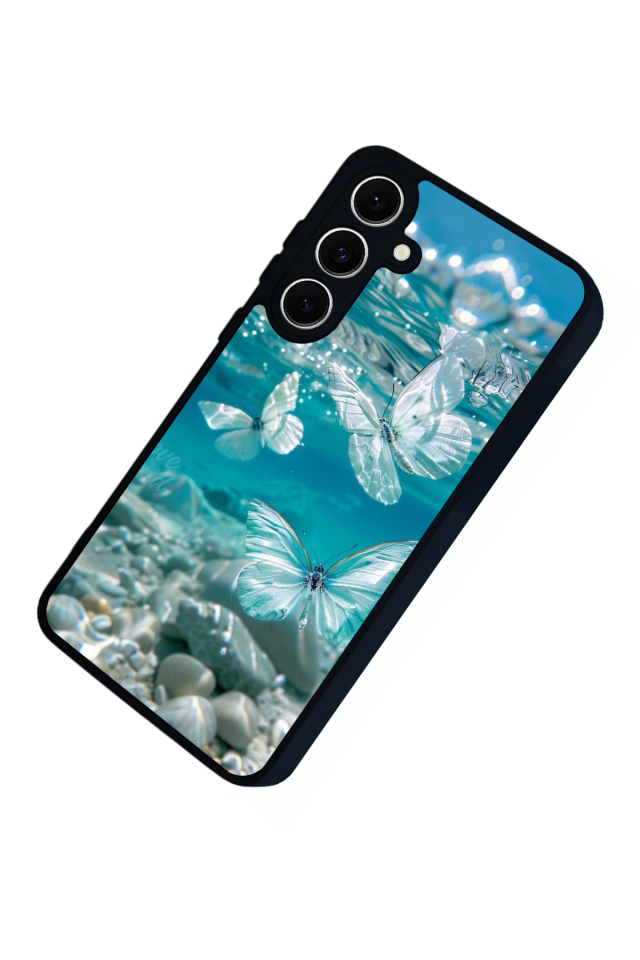 Samsung Galaxy A16 Uyumlu Kelebek Tasarımlı Glossy Premium Kılıf